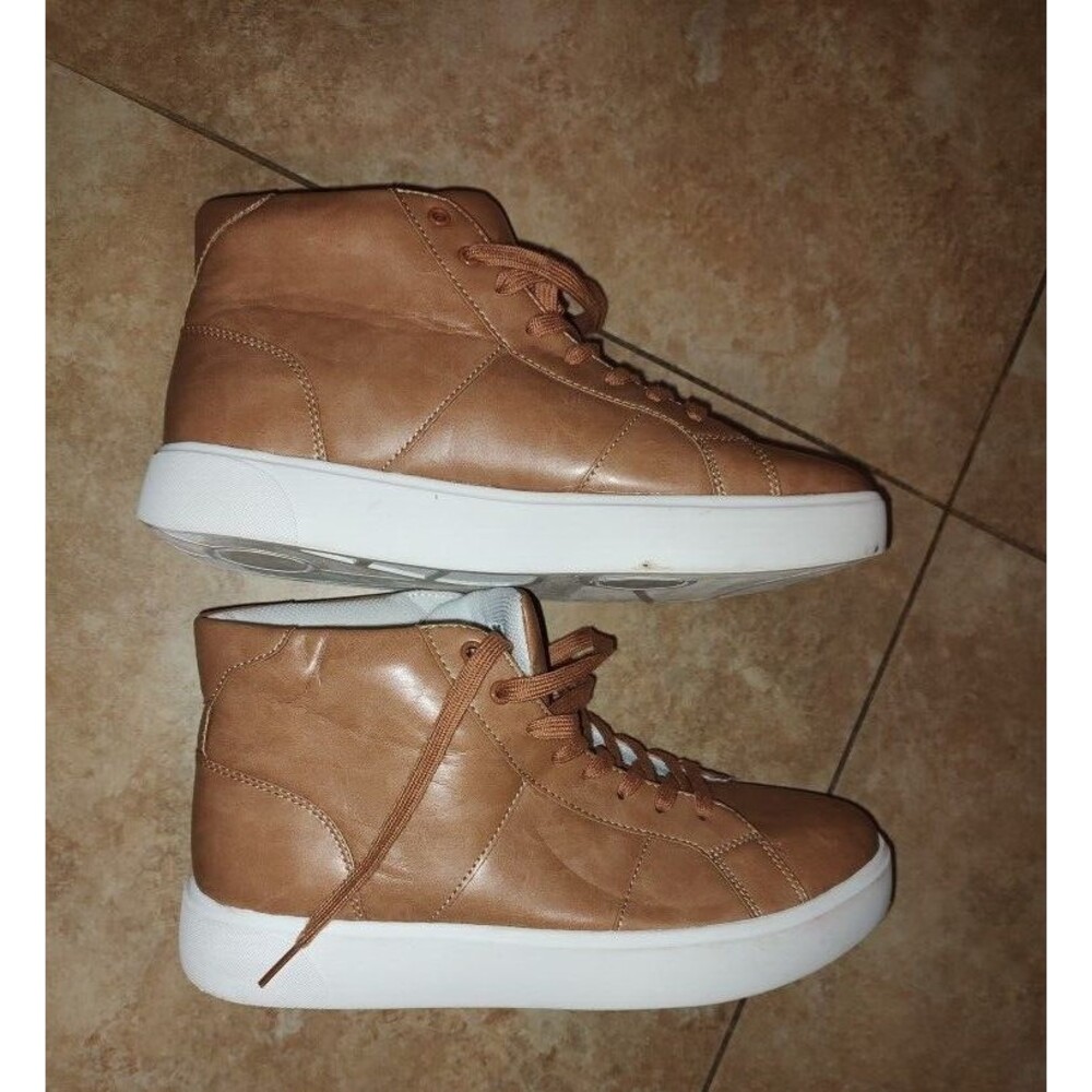 Men's INC International Consepts Rhett High-Top Soft Beige Sneakers Size 10